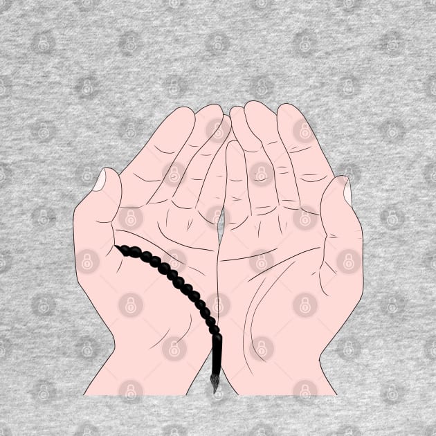 Dua Hands with Tasbih - Islamic Prayer Hands - Islamic Duas by Tilila